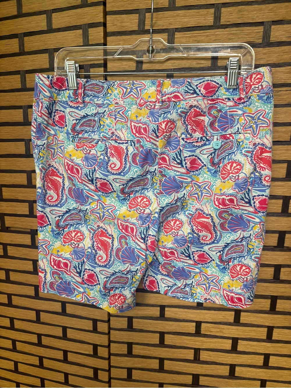 Talbots Weekend Shorts Sea Shell Pattern Size 6 - Picture 2 of 8